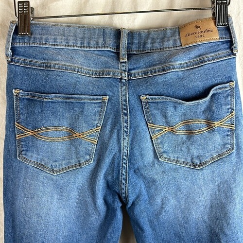 Abercrombie & Fitch Kids High Rise Super Skinny Distressed Jeans 13/14 - Picture 7 of 14