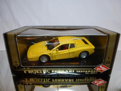 GUILOY 65517 FERRARI TESTAROSSA - YELLOW 1:20 - EXCELLENT IN BOX - Picture 1 of 8