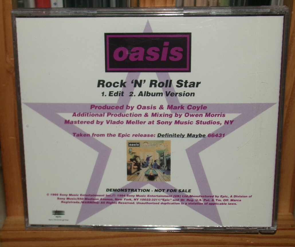 ☆OASIS☆Rock N Roll Star オフィシャルポスター☆ Oasis - Rock 'n