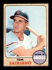 Tom Satriano #238 Corner Knick 1968 Topps California Angels Baseball