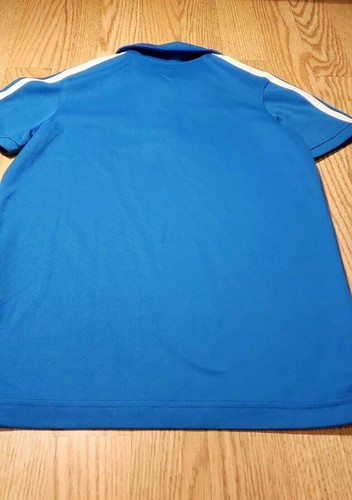 Adidas Boys Shirt Short Sleeve Size Small 8 Blue Athletic Nice - Picture 7 of 11