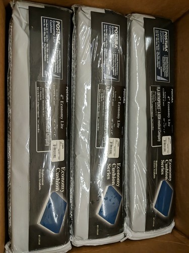 3 x FLA Orthopedics Postura Economy Lite Wheelchair Cushion 18 x 16 x 4" NEW - Foto 2 di 6