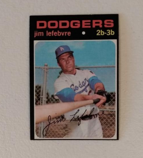 1971 Topps #459 JIM LEFEBVRE  Los Angeles Dodgers EX-NM Beauty!!!
