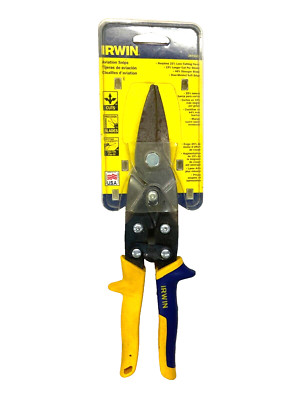 NOS! IRWIN TOOLS 10  STRAIGHT , LEFT & RIGHT CUT AVIATION TIN SNIPS, 2073108 USA