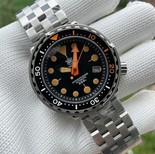 STEELDIVE SD1975V Mens Diver Watch Automatic Waterproof 300m Seiko NH35 Tuna New - Picture 3 of 11