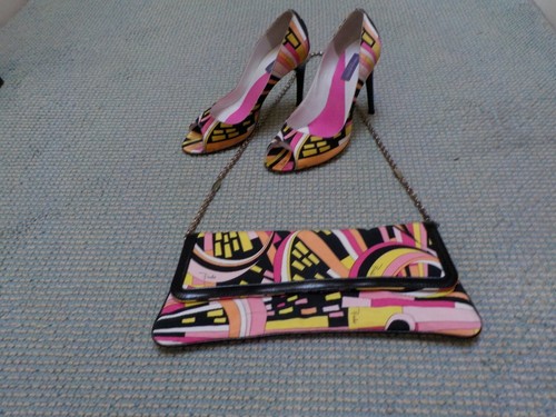 EMILIO PUCCI OPEN TOE HIGH HEEL SANDALS SIZE 37