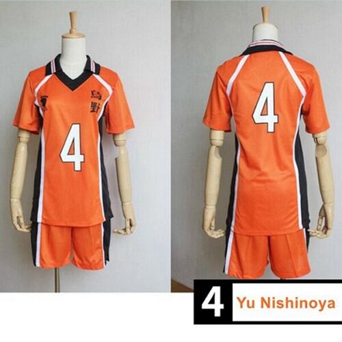 Anime Haikyuu Karasuno High School Nishinoya Yu Cosplay Costume Jersey Uniform - Picture 3 of 3