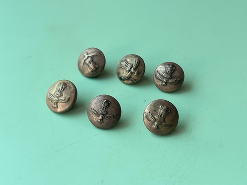 Collectible Old Fine Brass Indian Air Force (IAF) pilot's tunic Buttons 6 Piece. - Picture 8 of 13