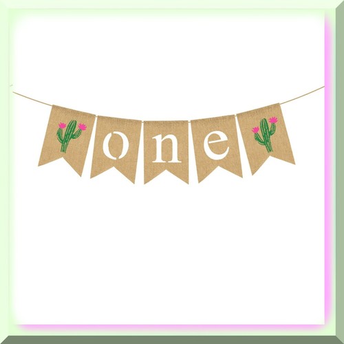 Cactus Fiesta Llama Taco Highchair Banner - Fun & Festive 1st Birthday Party Dec - Picture 2 of 7