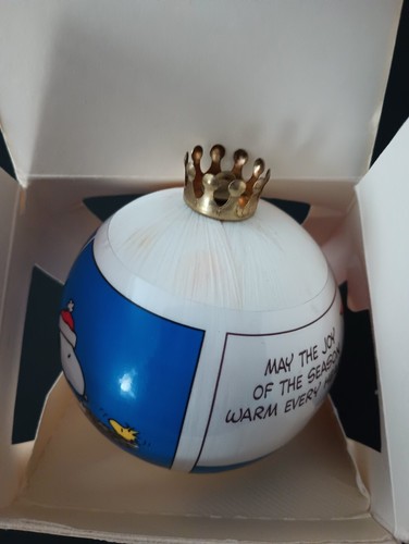 Vintage 1983 Peanuts Satin Christmas Hallmark Ornament Woodstock Snoopy - Picture 3 of 4