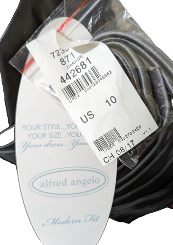 Alfred Angelo Formal Dress 10  Mini  Strapless New Pewter Sweetheart Pleated - Picture 10 of 10