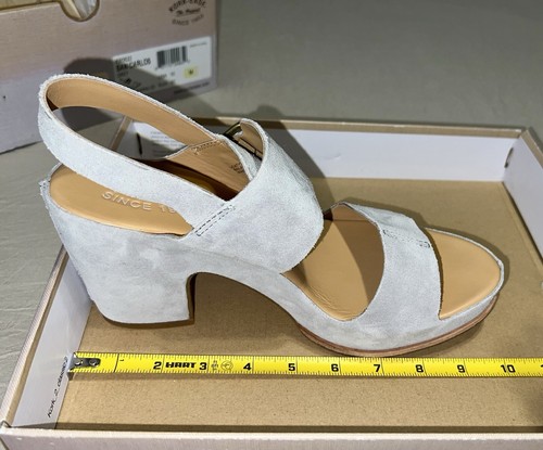 Kork Ease Grey Suede Platform San Carlos Shoes Size 10 Strappy New In Box $170 - Picture 15 of 23