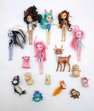 Enchantimals Doll Lot Mattel 6 Dolls 10 Pets G8 