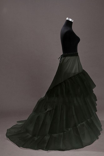 3 HOOP Multi-Layer Train Wedding Ball Gown Crinoline Petticoats Prom Bridal Slip - Picture 4 of 9