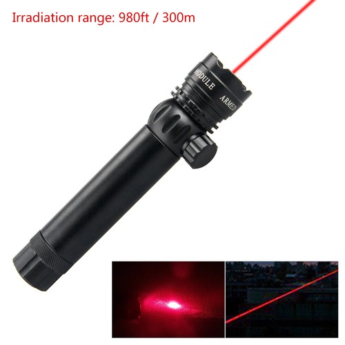 Tactical 20mm Picatinny Rail Rifle Scope Mount Red Laser Dot Sight Rechargeable - Picture 3 of 8
