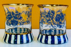MacKenzie-Childs 59232-1952 Royal English Garden Tumbler (Set/2) Glass Set. New!