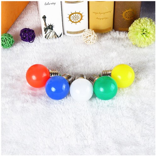 Tapa Multicolor Lámpara LED Bombilla 2W Plástico G45 Globo Bombillas SMD 2835 Bola Redonda - Imagen 12 de 33