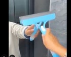 1PC Window Squeegee Cleaner Window Wiper Microfiber Scrubber with Spray Head