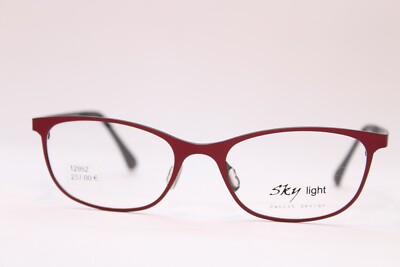 Damen Brille Sky Light YT 224 col.08 Pure Titanium Bordeaux 53[]18 Panto Titan