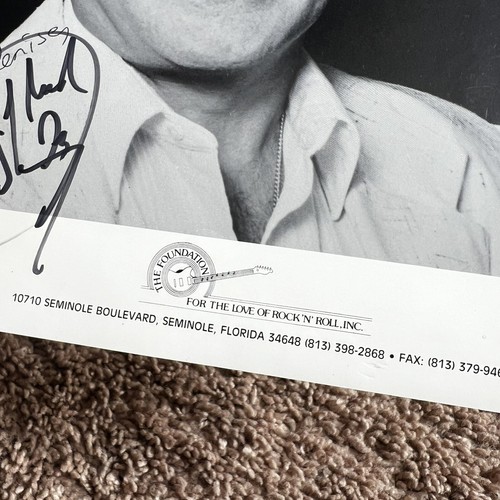 *Rare* "Peppermint Twist" Joey Dee Hand Signed 8X10 Foundation Rock N Roll Photo - Bild 3 von 5