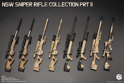 1:6 scale Easy & Simple NSW Sniper Rifle Collection Pt II A-H 12'' Figures 06041