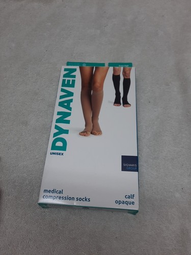 Sigvaris (neu offene Verpackung) DYNAVEN wadenhohe Socken mit offener Zehenpartie 20-30 mm Höhe XS