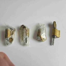 4 x Commerical Lock Cylinders Keyway Nickel - Arrow ++