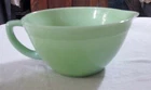 Vintage Fire King Oven Ware  Jadeite handled Mixing Bowl, w/Pour Spout