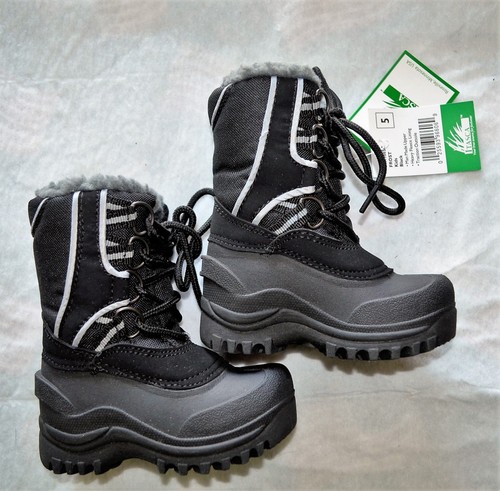 Stivali neonato Itasca Frost nero e grigio/5M/nuovi con scatola/spedizione gratuita x - Foto 1 di 9