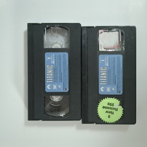 Titanic (VHS, 1998, 2-Tape Set) Beide Kassetten inklusive VHS Kassetten Set ungetestet - Bild 7 von 8