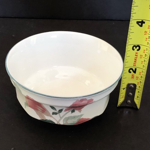 Mikasa Continental Silk Flowers Dessert / Fruit Bowls 4 1/2” Japan Set Of 2 EUC - Picture 6 of 6