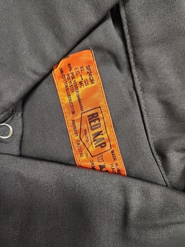 Red Kap SP24 Mens Short Sleeve Industrial Work Dress Shirt XL CHARCOAL Regular - Picture 2 of 4