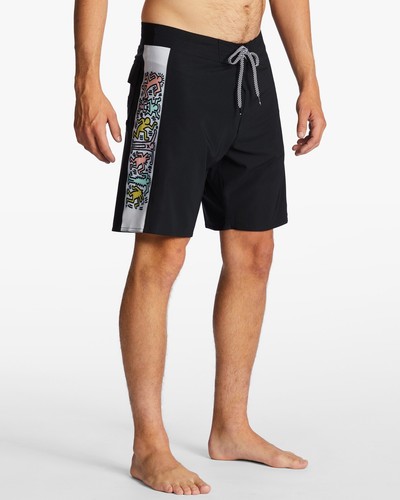 NEW Billabong Keith Haring Jam Ciclo D Bah Pro Performance Board Shorts MENS 38 - Picture 6 of 7