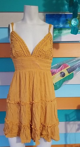 rue 21, Vestido de Verano Grande Mujer Correa de Espagueti Vestido Encaje  - Imagen 1 de 15