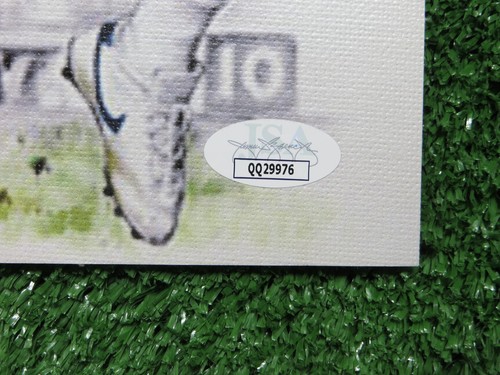 MICHAEL IRVIN SIGNIERT 8,5 x 11 Dallas Cowboys LEINWAND FOTO mit HOF 2007 JSA COA - Bild 3 von 4