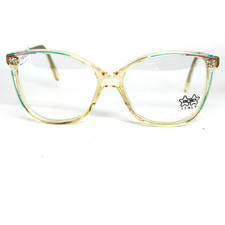 Luxottica LU 4138 Eyeglasses Frames Cat Eye Full Rim Clear Multicolor H15338