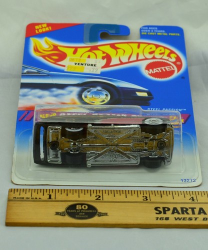1995 Hot Wheels Steel Passion #285 Stamp Series Black Mercury WW's Clear Windows - Bild 7 von 12
