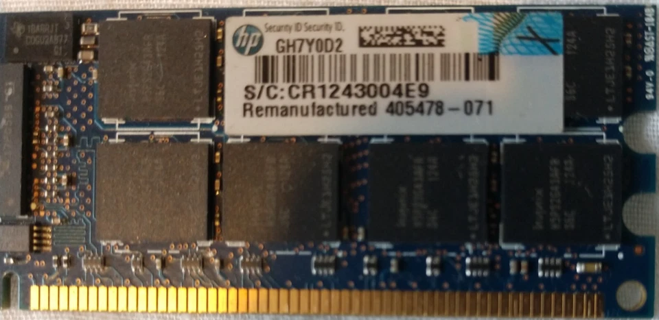 HYNIX 8x8GB 64GB RAM ECC DDR2 PC2-5300P HMP31GP7AFR4C-Y5AB -P/N 405478-071 - Image 3 of 4