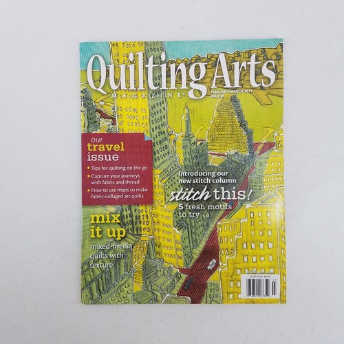 Quilting Arts Magazine 2011 Lot Of 6 - Complete - Fiber Art Contemporary Sewing - Foto 11 di 18