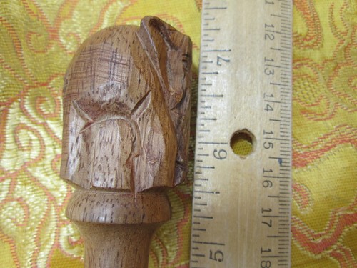 USA Seller! Hand Carved Elephant Solid Wood Singing Bowl Mallet Striker Nepal - 第 7/10 張圖片