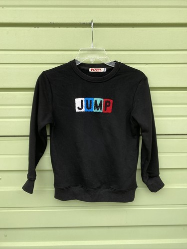 JUMP YM BOY BLACK PULLOWER SWEATER LONG SLEEVES size 8 YEARS #6520A - Picture 6 of 9