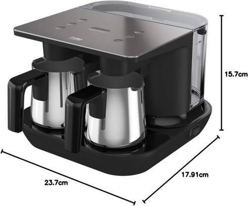 BEKO Arcelik Telve/Turkish/Greek/Lebanese Coffee Maker/Machine, stainless/black - Picture 5 of 5