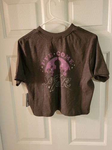 Disney Junk Food Shooting Star Aladdin Crop Top Shirt Medium NEW WITH TAG NWT - Picture 2 of 4