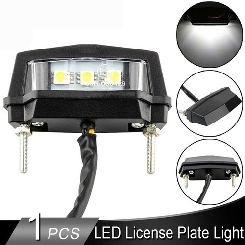 12v 3 LED Motorcycle Small Rear Light License Plate Lights Brake Light - Picture 2 of 3