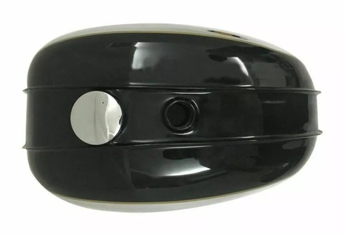 BSA C15 Chromed And Black Painted Fuel Gas Petrol Tank WITH CAP /FIT FOR - Picture 3 of 5
