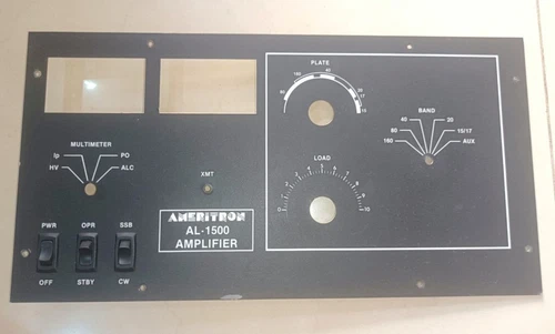 Ameritron AL-1500 Original Front Face with Switch Set Used We Ship Worlwide