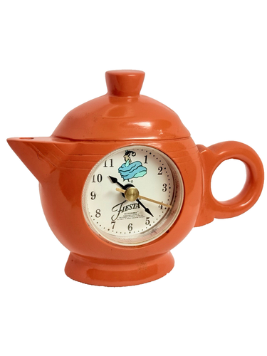 Genuine Fiesta Accessories Teapot Clock Persimmon 2555-5867 Copco HLC - Picture 2 of 9