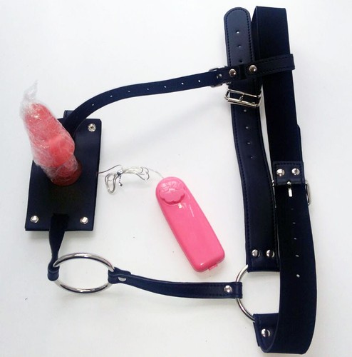 Bondage Chastity Belt Panties Underwear with Silicone Plug Shock Restraint BDSM - Picture 8 of 29