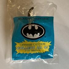 DC Comics McDonalds Toy Batman Returns 1991 Happy Meal Catwoman Cat Coupe Sealed