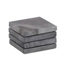 NEW Coastal Home Neo Square Marble Coaster Set Grey 10cm 4pce